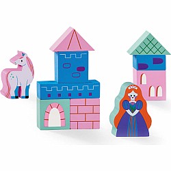 Build & Play Mini Wood Blocks, Princess Palace