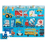 Crocodile Creek Vehicle 36 Piece Jigsaw Floor Puzzle