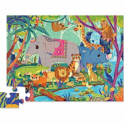 Crocodile Creek "In The Jungle" (36 Pc Floor Puzzle)