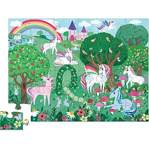 36-pc Puzzle - Unicorn Garden