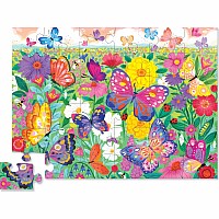 36-Pc Puzzle - Butterfly Garden (Foil Stamped)