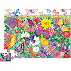 Crocodile Creek "Butterfly Garden" (36 pc Foil Stamped Floor Puzzle)