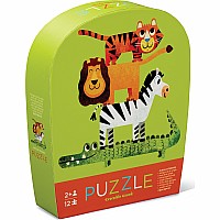 12 - pc Mini Puzzle - Jungle Friends