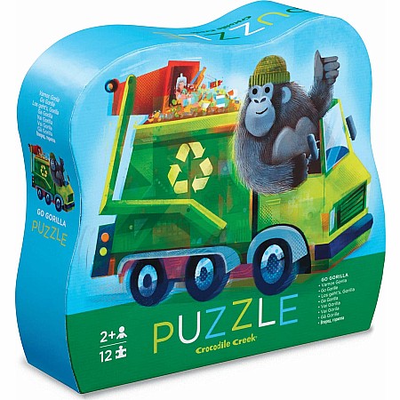 12-Piece Mini Puzzle - Go Gorilla