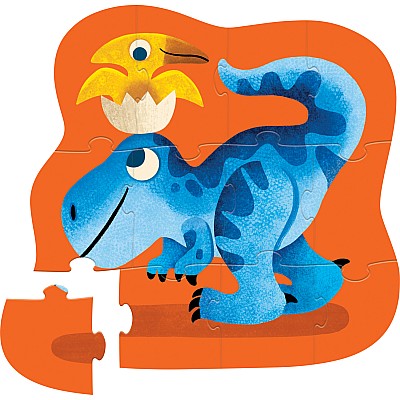 12-Piece Mini Puzzle - Dino Friends