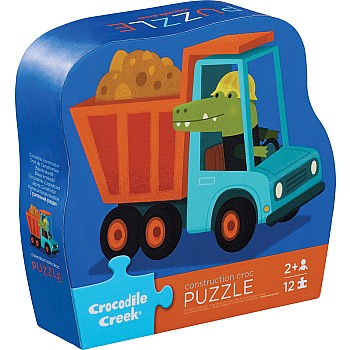 Crocodile Creek "Construction Croc" (12 Pc Mini Puzzle)