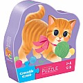 12-Pc Mini Puzzle - Cute Kitten