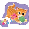 12-Pc Mini Puzzle - Cute Kitten