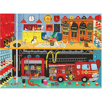 24 Pc Puzzle - Fire House