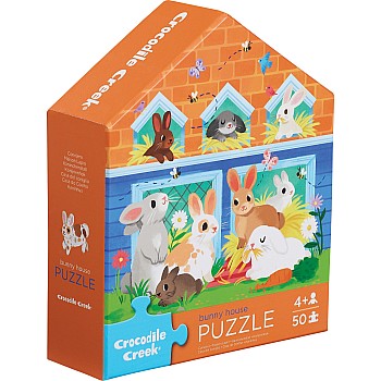 Crocodile Creek "Bunny House" (50 Pc Puzzle)