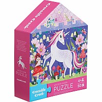 50 Pc Flat House Puzzle - Unicorn Castle