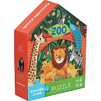50 Pc Flat House Puzzle - Zoo