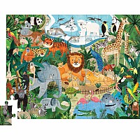 50 Pc Flat House Puzzle - Zoo
