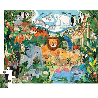 50 Pc Flat House Puzzle - Zoo