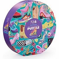 72- pc Round Box Puzzle - Kool Kicks
