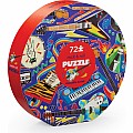 72- pc Round Box Puzzle - Rock n Roll 