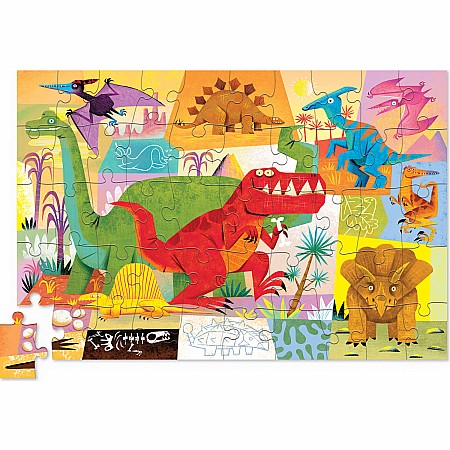 50-pc Tin Puzzle - Dino World 