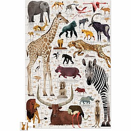 150-pc Tin Puzzle - African Animals 