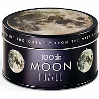 100 pc Tin NASA Puzzles - Moon