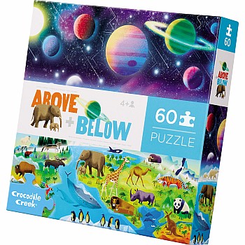 Crocodile Creek "Above and Below: Earth and Space" (60 Pc Puzzle)