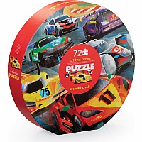 72-pc Round Box Puzzle - At the Races