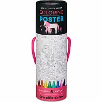 Color a Poster with Crayons - Unicorn
