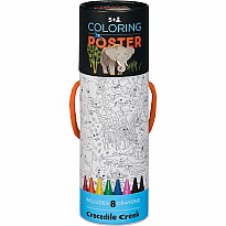 Color a Poster with Crayons - Jungle Animals