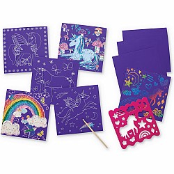 Sparkle Scratch Art, Unicorn 