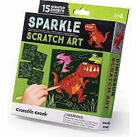 Sparkle Scratch Art Dinosaur 