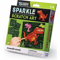 Sparkle Scratch Art - Dinosaur 