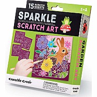 Sparkle Scratch Art - Garden
