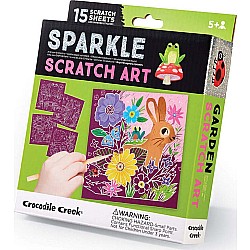 Sparkle Scratch Art, Garden