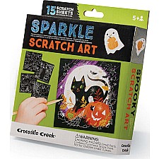 Sparkle Scratch Art - Spooky