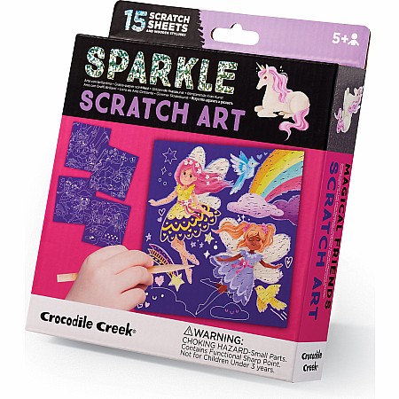 Sparkle Scratch Art - Magical Friends