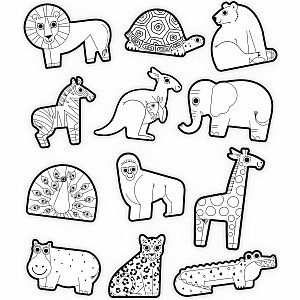 Coloring Stickers - Animal 