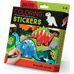 Coloring Stickers, Dinosaur