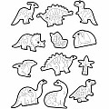Coloring Stickers Dinosaur 