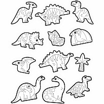 Coloring Stickers - Dinosaur 