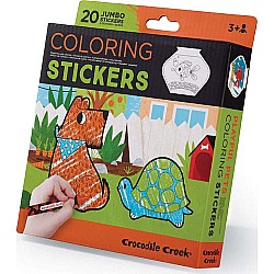 Coloring Stickers, Playful Pets