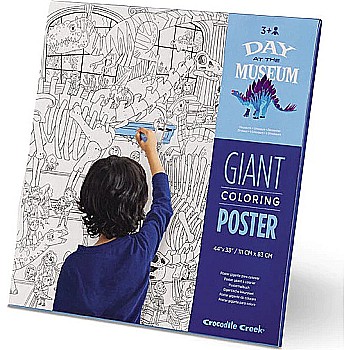 Giant Coloring Poster - Day at the Museum