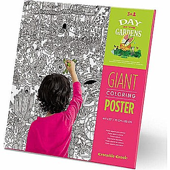 Giant Coloring Poster - Day at the Gardens