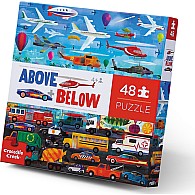 48 pc Above & Below Puzzle - Things that Go