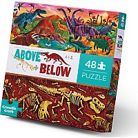 48-pc Above & Below Puzzle - Dinosaur World