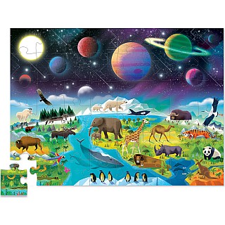 48-pc Above & Below Puzzle - Earth & Space 