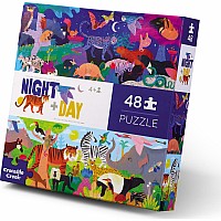   48 pc Opposites Puzzle Night & Day 