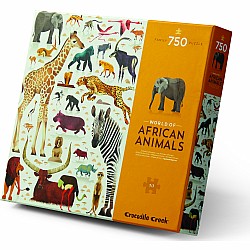 Crocodile Creek "World of African Animals" (750 Pc Puzzle)