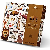  750 pc Puzzle North American Animals 