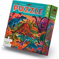   60 pc Foil Puzzle - Dazzling Dinosaurs