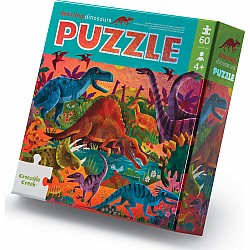Crocodile Creek "Dazzling Dinosaurs" (60 Pc Foil Puzzle)