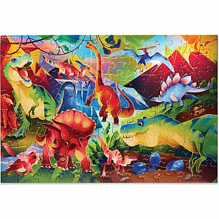 100 Pc Holographic Puzzle - Dinosaur World